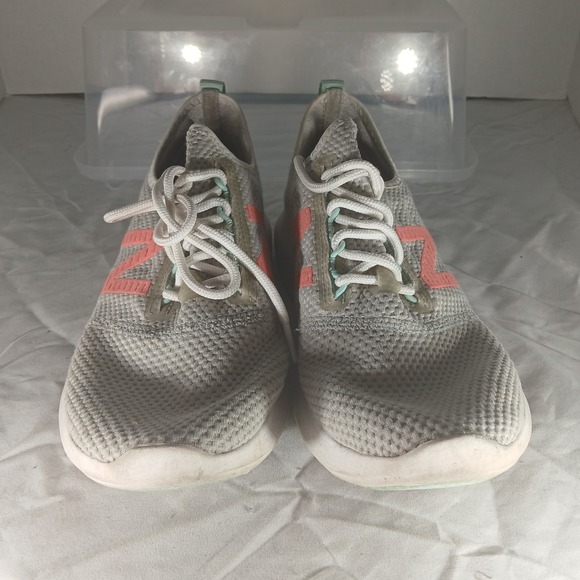 New Balance 520v7 Light Gray Coral White Athletic Running Shoes Womens Size 8 - Picture 3 of 8
